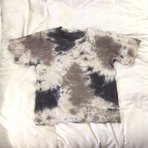 #2 Antistar cropped 100% cotton tie dye tee shirt